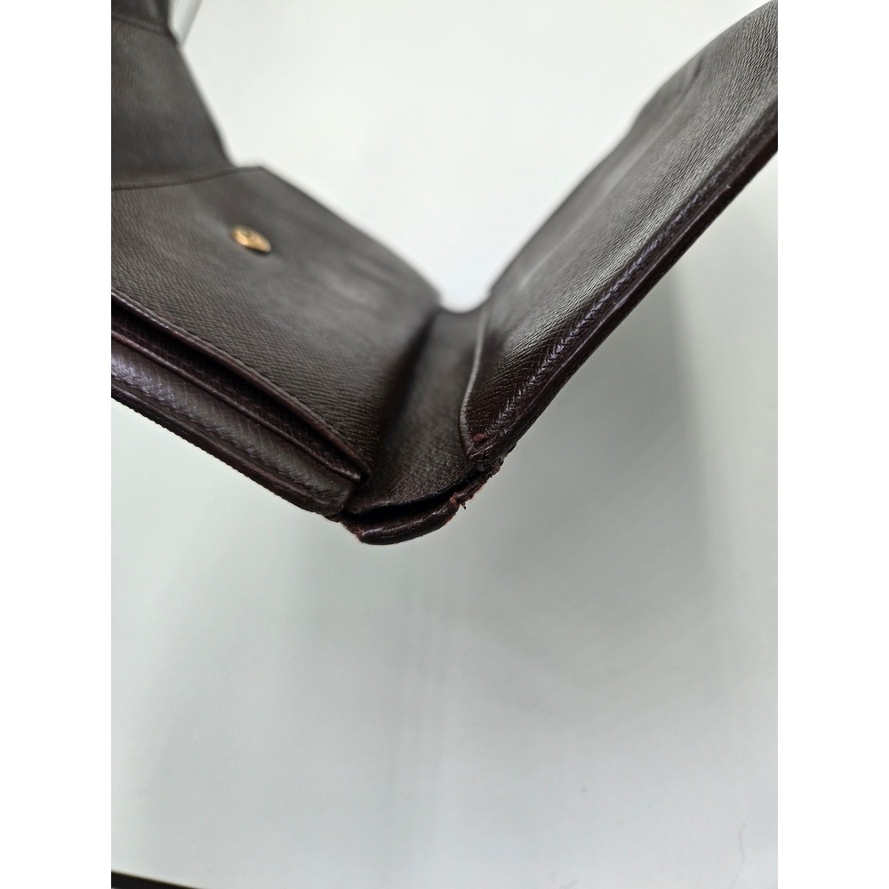 Louis Vuitton Damier Ebene Tri Fold Wallet Authentic Detective Cert - Picture 8 of 14